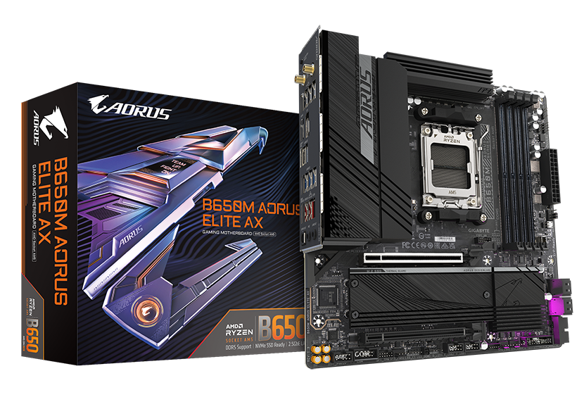 gigabyte b650m aorus elite ax am5 motherboard